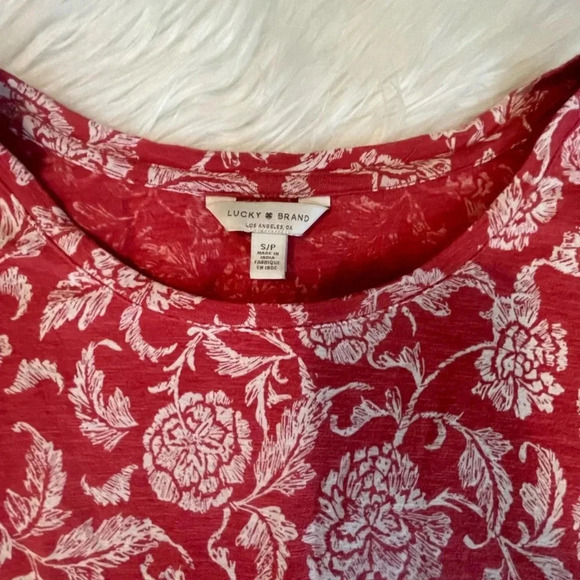 Lucky Brand orange/white tunic S/P - Picture 2 of 2